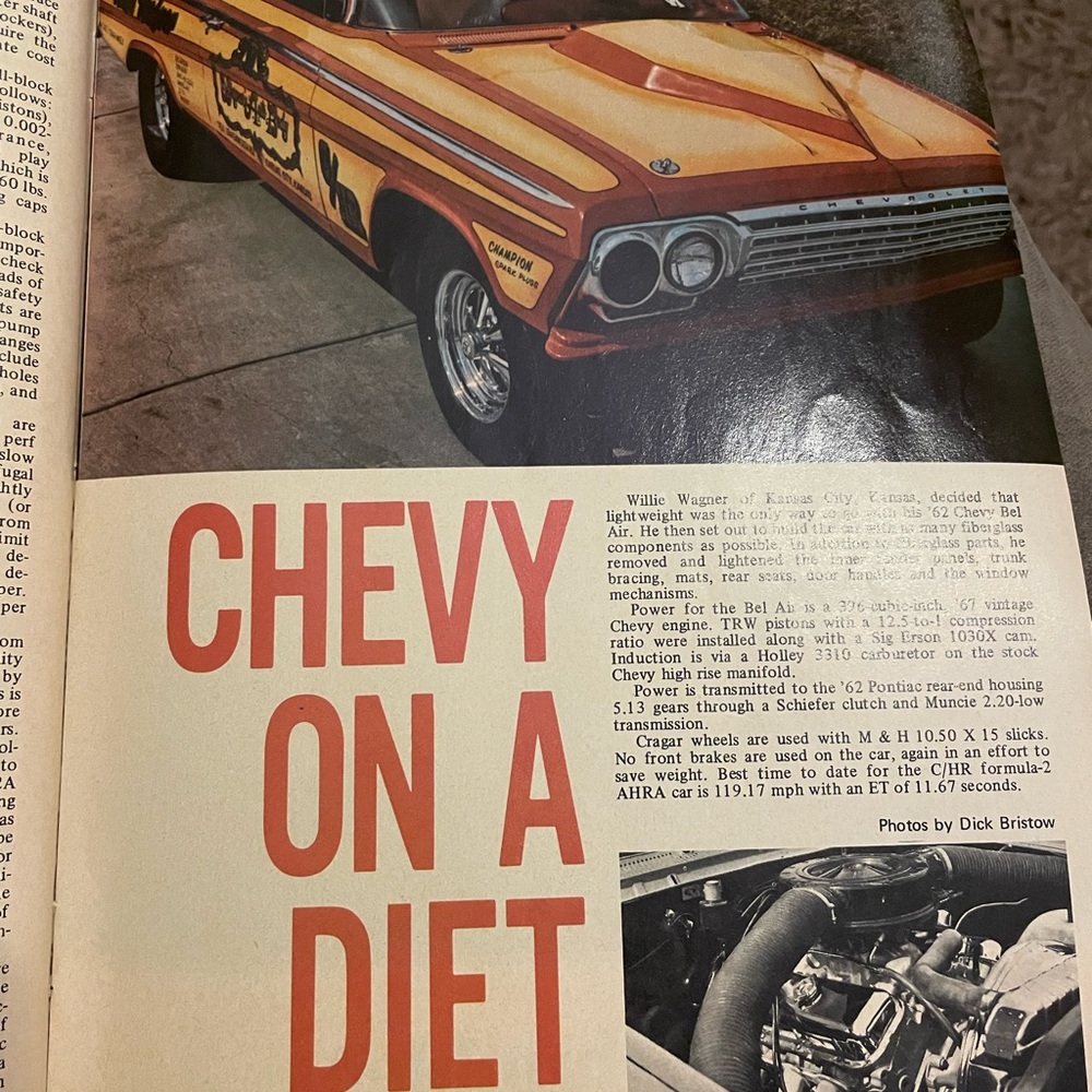 Vintage Popular Hot Rodding 1969 Magazine Fair Condition - Picture 5 of 9